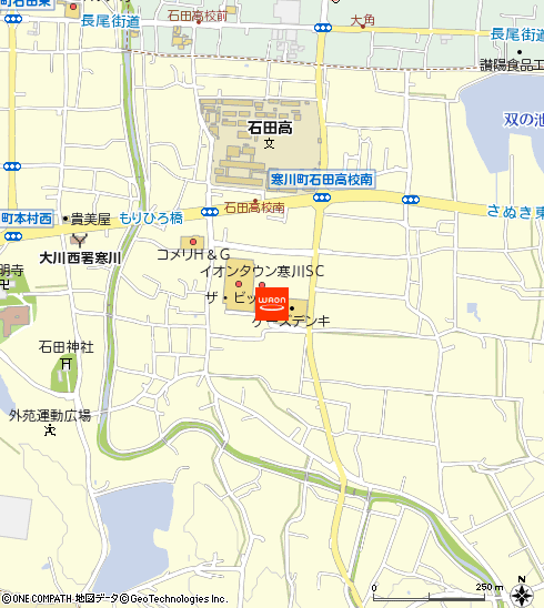 ザ・ビッグ寒川店付近の地図